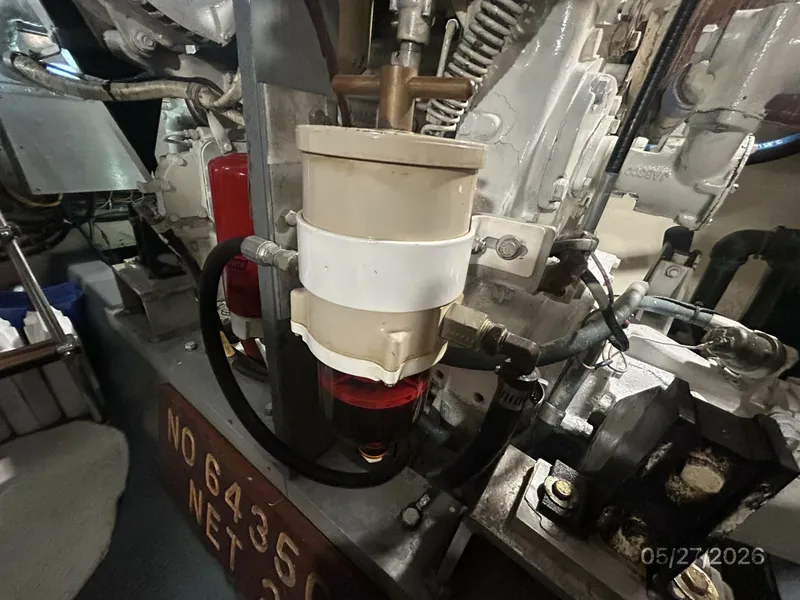 Slide: The Image of 42' Hatteras generator Racor fuel filter - 6248074