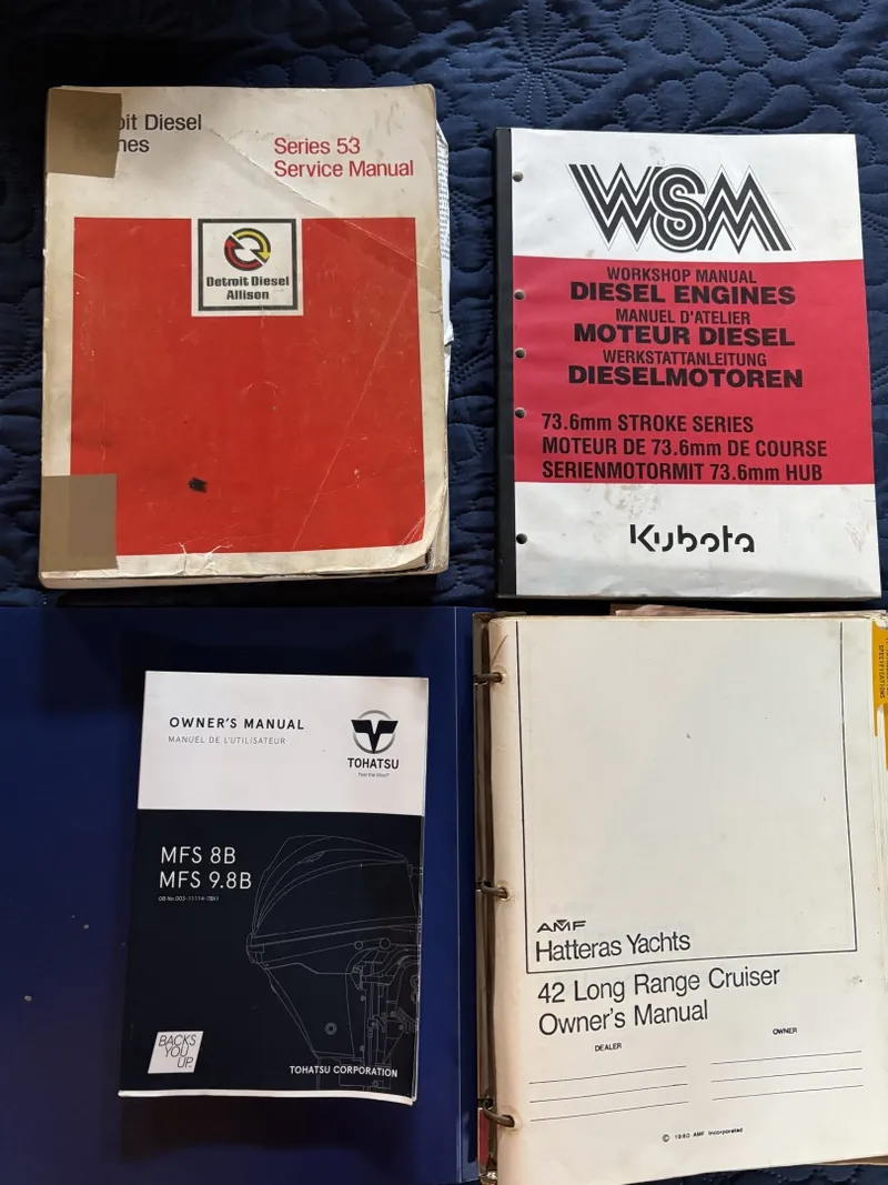 Slide: The Image of 42' Hatteras manuals - 6248089