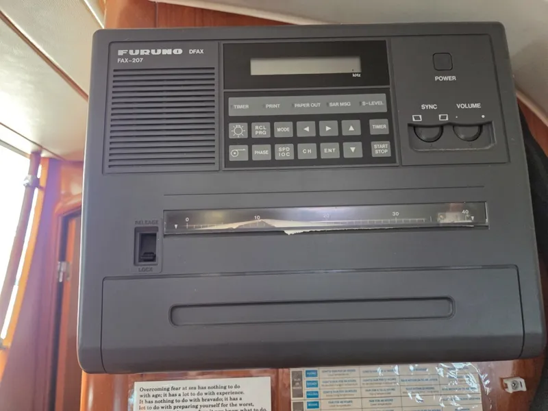Slide: The Image of Furuno FAX-207 boat marine 8" weather DFAX fax receiver - 6257939
