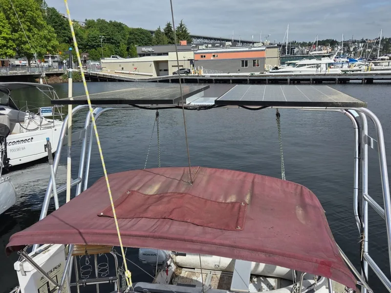 Slide: The Image of Solar panels mounted on Tower in a Box davit system - 6257953