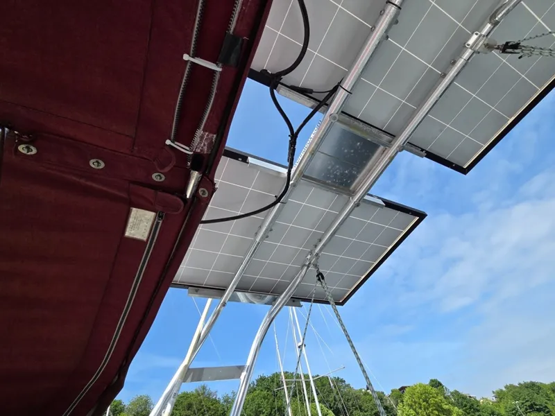 Slide: The Image of Solar panels mounted on a Tower in a Box davit system - 6257973