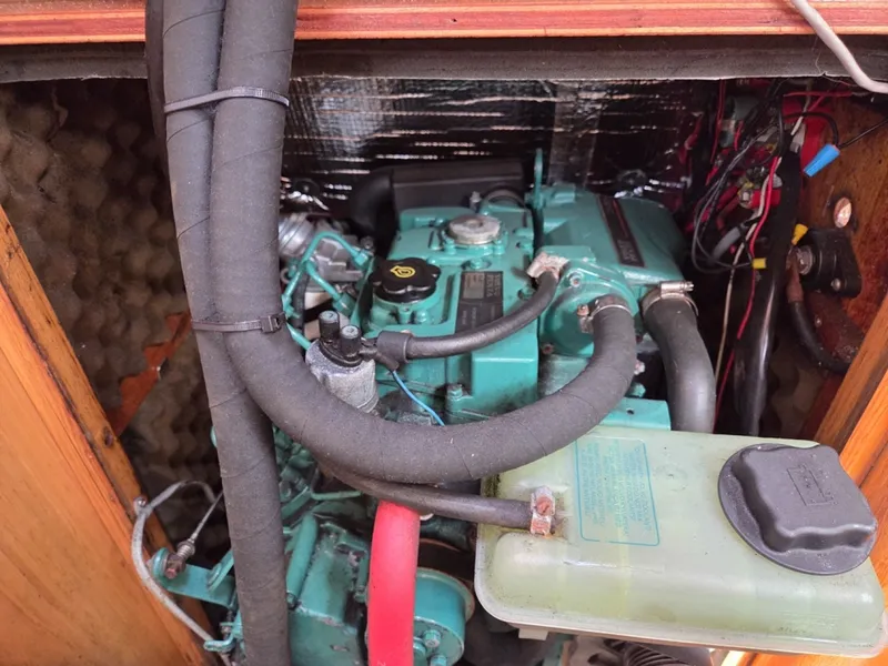Slide: The Image of Engine compartment with Volvo Penta 27hp engine - 6257963