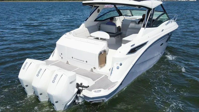 Slide: The Image of 2022 32 Sea Ray 320 Sundancer OB Raya Sunshine Exterior Profiles (8) - 6312483