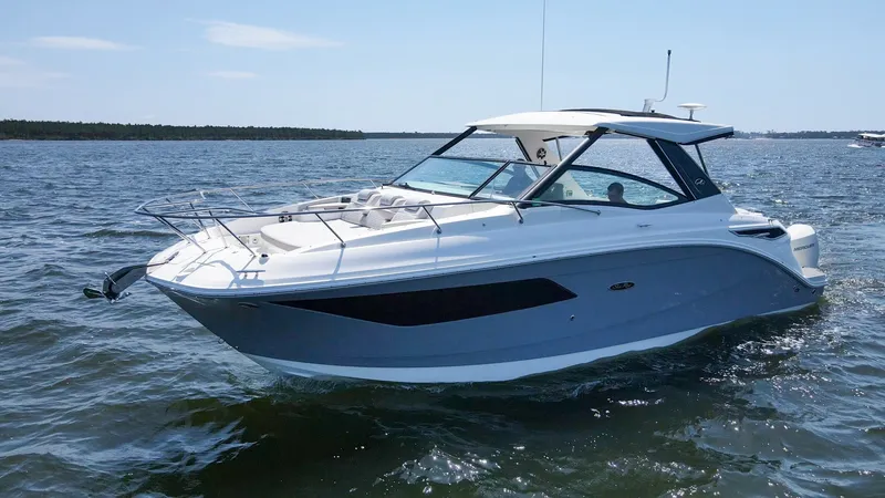 Slide: The Image of 2022 32 Sea Ray 320 Sundancer OB Raya Sunshine Exterior Profiles (11) - 6312486