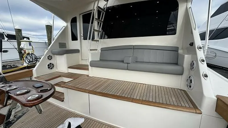 Slide: The Image of 2007 74 Viking 74 Enclosed Bridge Never Settle - Cockpit Area - 6312546