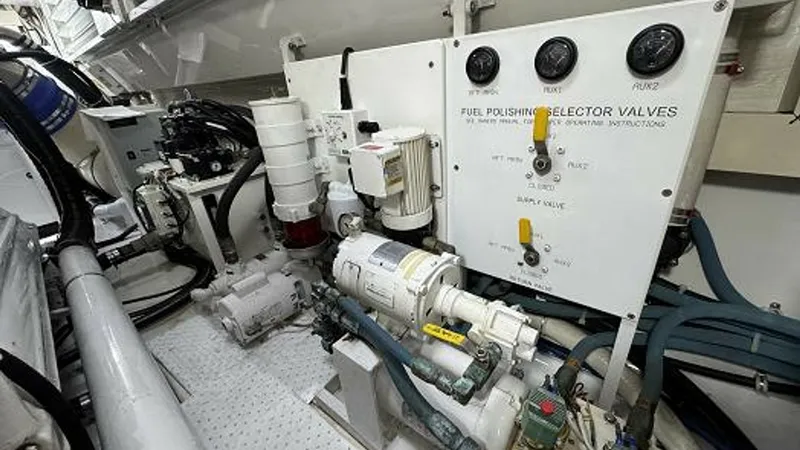 Slide: The Image of 2007 74 Viking 74 Enclosed Bridge Never Settle - Fuel Transfer Pumps and Fuel Polishing System - 6312575