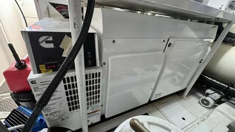 Slide: The Image of 2007 74 Viking 74 Enclosed Bridge Never Settle - Port Generator - 6312578