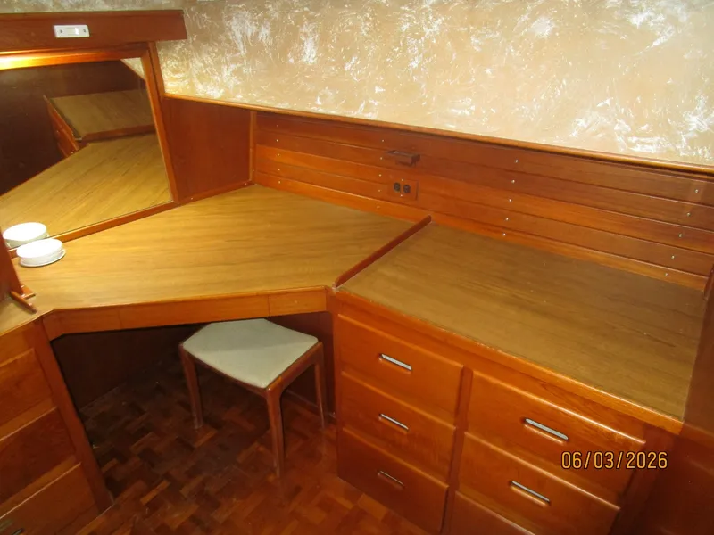 Slide: The Image of 46' Grand Banks master stateroom desk-vanity - 6284940
