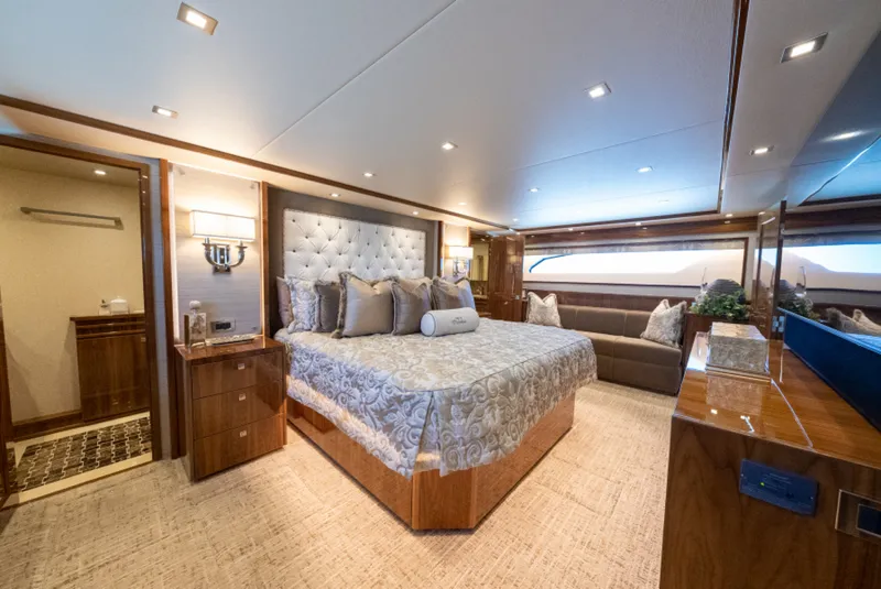Slide: The Image of 2020 Viking 92 Skybridge Master Stateroom - 7383258