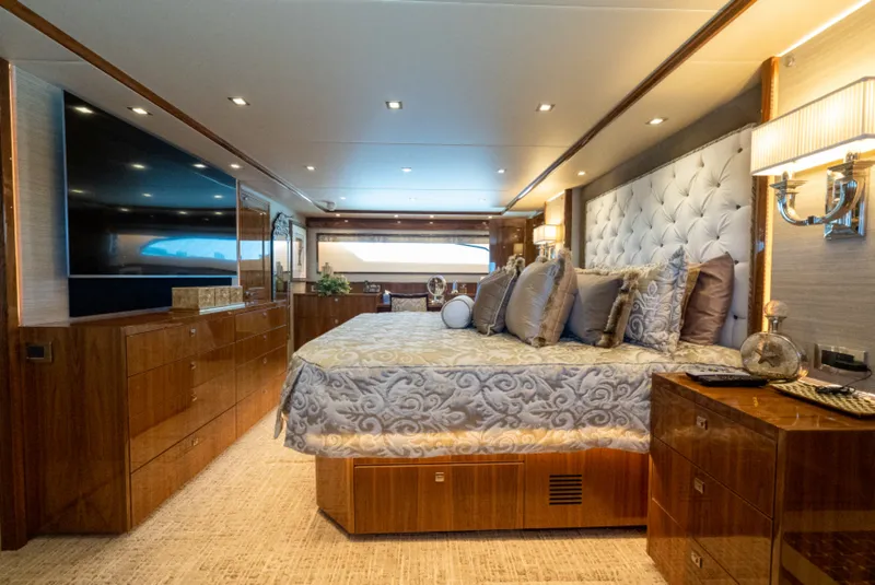 Slide: The Image of 2020 Viking 92 Skybridge Master Stateroom - 7383271