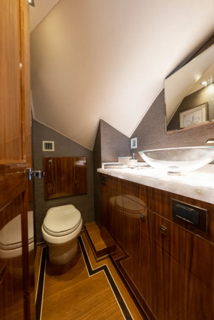 Slide: The Image of 2020 Viking 92 Skybridge Guest Stateroom Head - 7383279