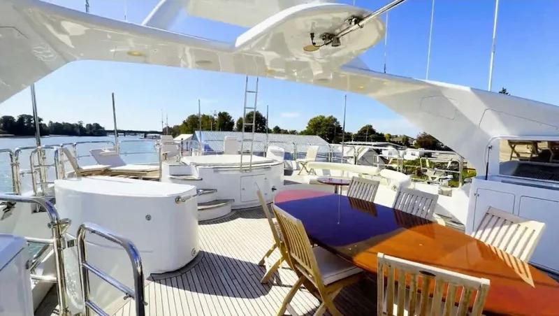 Slide: The Image of Benetti 145 Domani - Exterior Aft Sun Deck 2004 Benetti 145 Motor Yacht Domani - 7649419