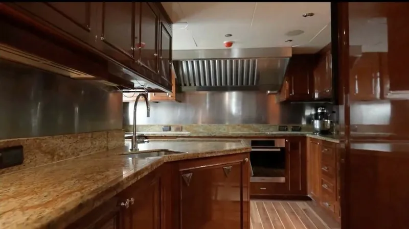 Slide: The Image of Benetti 145 Domani - Interior Main Deck Galley 2004 Benetti 145 Motor Yacht Domani - 7649427