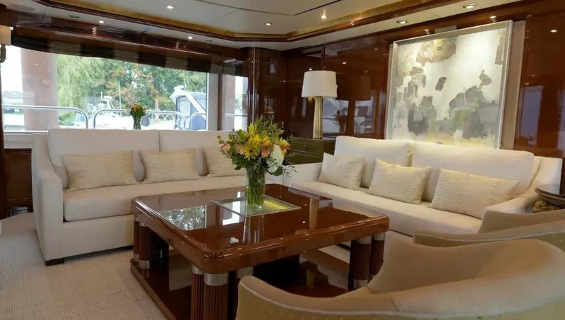 Slide: The Image of Benetti 145 Domani - Interior Main Deck Salon 2004 Benetti 145 Motor Yacht Domani - 7649424