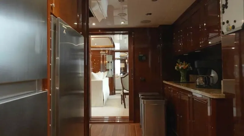 Slide: The Image of Benetti 145 Domani - Interior Main Deck Galley 2004 Benetti 145 Motor Yacht Domani - 7649426
