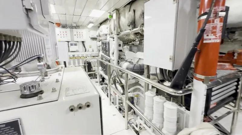 Slide: The Image of Benetti 145 Domani - Engine Room 2004 Benetti 145 Motor Yacht Domani - 7649446