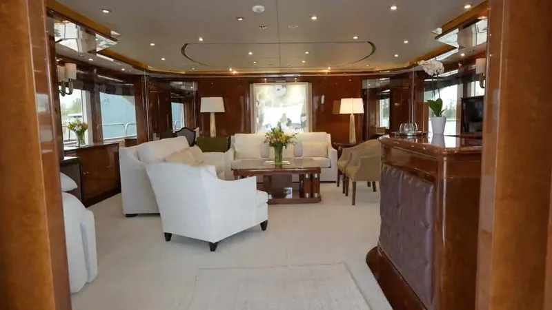 Slide: The Image of Benetti 145 Domani - Interior Main Deck Salon 2004 Benetti 145 Motor Yacht Domani - 7649423