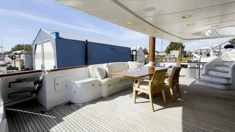 Slide: The Image of Benetti 145 Domani - Exterior Aft Main Deck 2004 Benetti 145 Motor Yacht Domani - 7649418