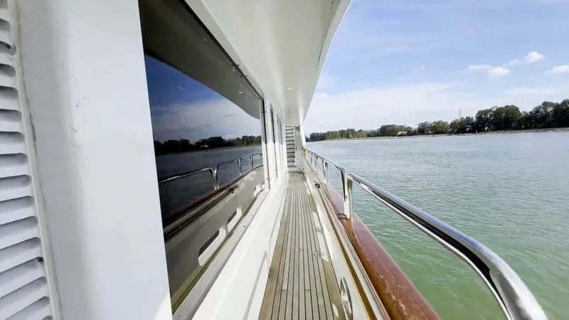 Slide: The Image of Benetti 145 Domani - Exterior Main Deck Walkaround 2004 Benetti 145 Motor Yacht Domani - 7649417