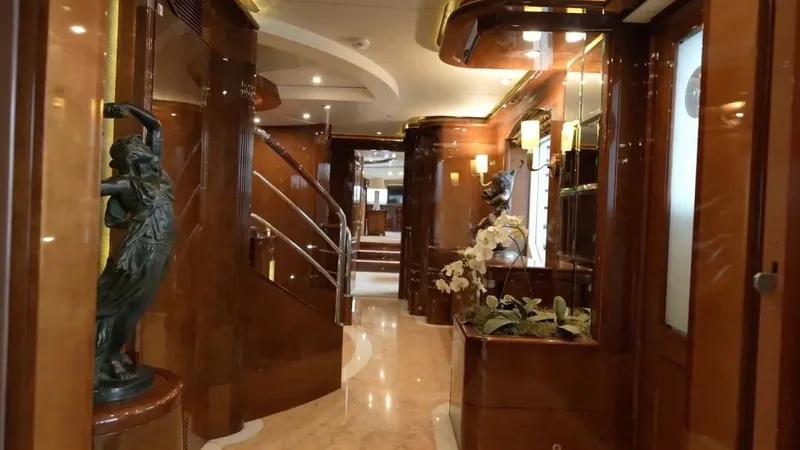 Slide: The Image of Benetti 145 Domani - Interior Main Deck Lobby 2004 Benetti 145 Motor Yacht Domani - 7649431