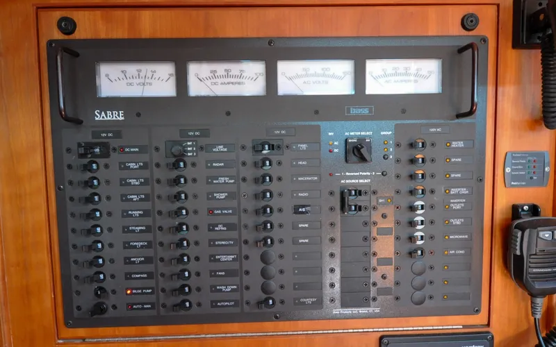 Slide: The Image of 2004 - Sabre 426 - Jezebel Navigation Station - Electrical Panels - 6298584