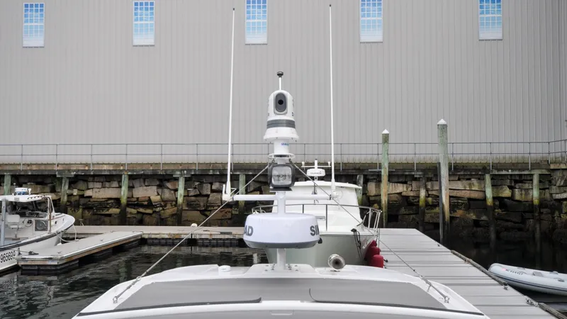 Slide: The Image of Axopar 37XC - Serenity Bound Pilot Salon Roof - Electronics Mast - 6299623