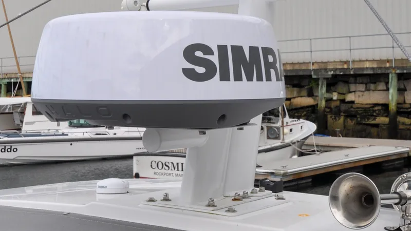 Slide: The Image of Axopar 37XC - Serenity Bound Pilot Salon Roof - Radar Dome - 6299621