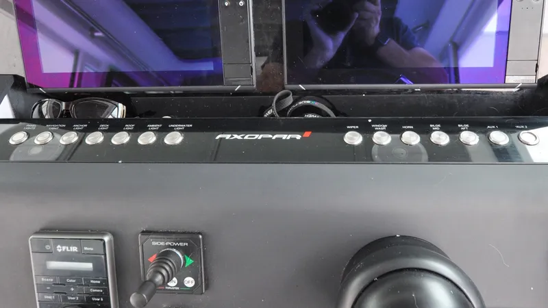 Slide: The Image of Axopar 37XC - Serenity Bound Pilot House - Navigation Station - Electrical Switches - 6299606