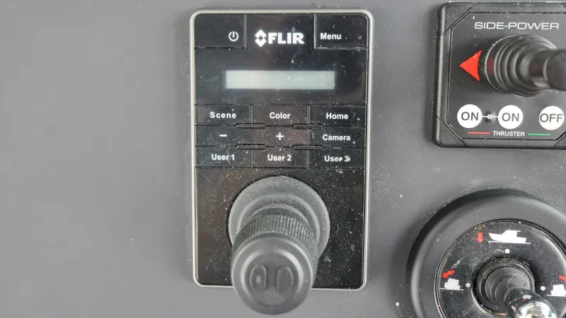 Slide: The Image of Axopar 37XC - Serenity Bound Pilot House - Navigation Station - FLIR Thermal Camera Controls - 6299600