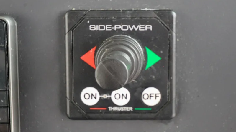 Slide: The Image of Axopar 37XC - Serenity Bound Pilot House - Navigation Station - Bow Thruster Controls - 6299602