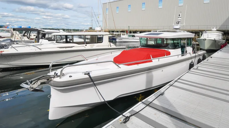 Slide: The Image of Axopar 37XC - Serenity Bound On Dock - With Covers - 6299648