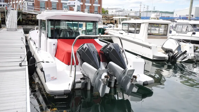 Slide: The Image of Axopar 37XC - Serenity Bound On Dock - With Covers - 6299650