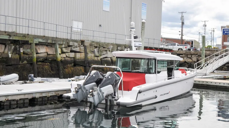 Slide: The Image of Axopar 37XC - Serenity Bound On Dock - With Covers - 6299645