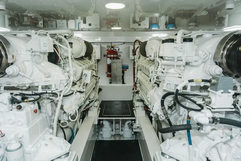 Slide: The Image of 58 Viking - Engine Room 2021 Viking 58 Convertible No Name 58 - 6300217
