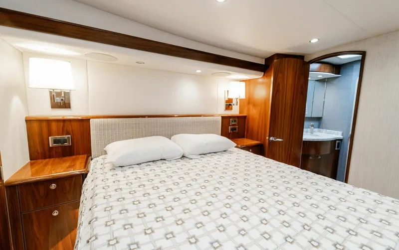 Slide: The Image of 58 Viking - Master Stateroom 2021 Viking 58 Convertible No Name 58 - 6300197