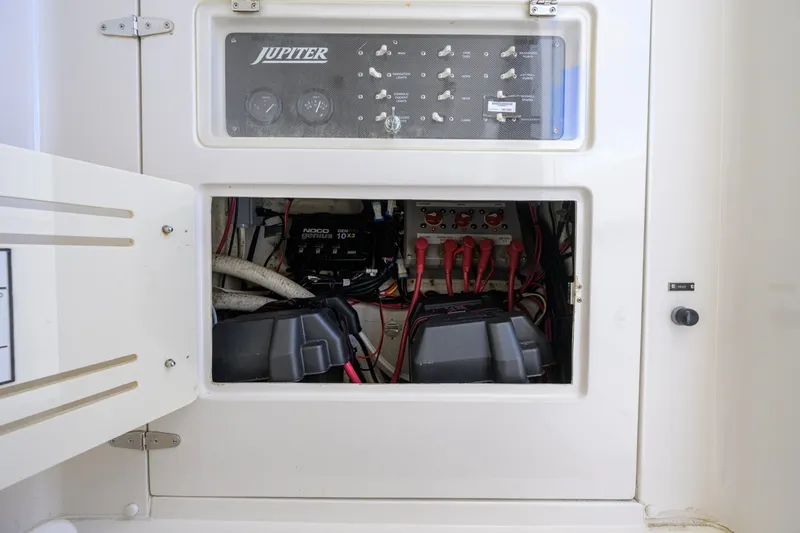 Slide: The Image of Jupiter 31 Electrical Panel 2003 Jupiter 31 Center Console with Cuddy - 7655822