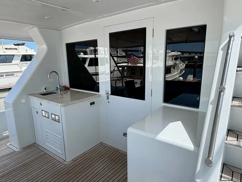 Slide: The Image of Alaskan 70 OHANA - Exterior Aft Deck Alaskan 70 OHANA - Exterior Aft Deck - 7016757