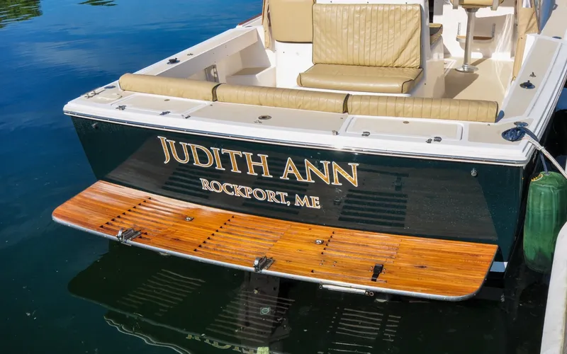 Slide: The Image of Hunt Surfhunter 29 - Judith Ann 2005 Hunt Yachts Surfhunter 29, named "Judith Ann," docked in Rockport, ME. - 6302475