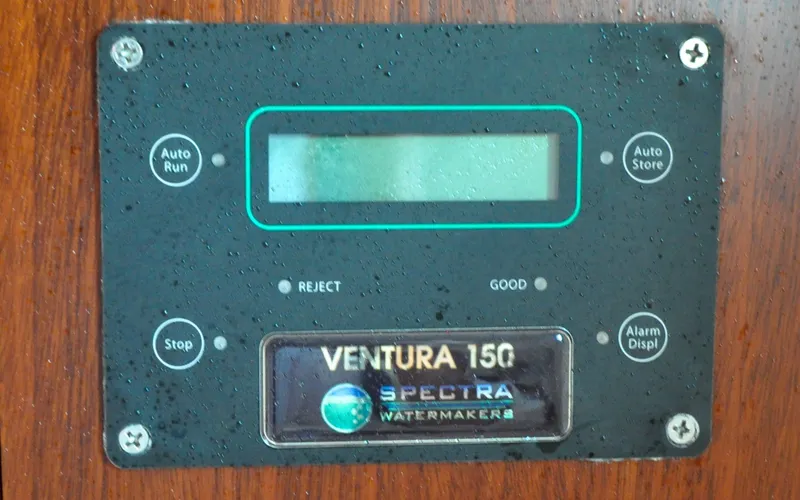 Slide: The Image of 1958 Bunker and Ellis 42 | Aleria Control panel of Spectra Ventura 150 watermaker on 1958 Bunker and Ellis 42 boat. - 6307529