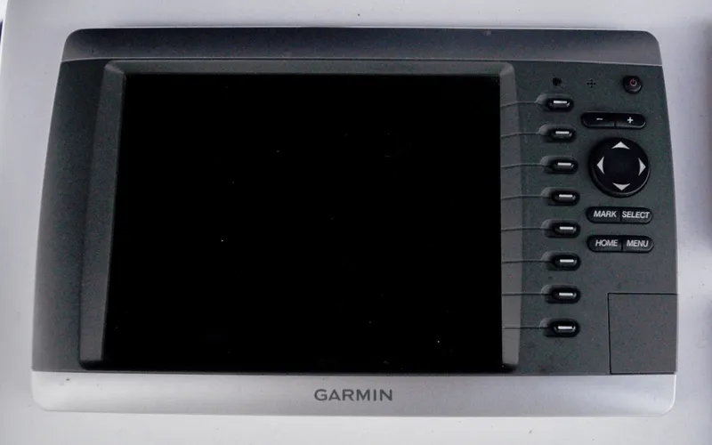 Slide: The Image of 1993 Catalina 42 | Kanga Garmin marine GPS device on a 1993 Catalina 42 sailboat. - 6318876