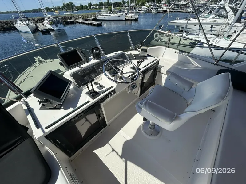 Slide: The Image of 44' High Tech flybridge helm2 - 6348426