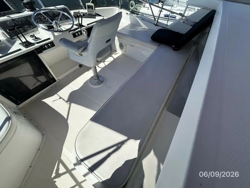 Slide: The Image of 44' High Tech flybridge starboard-aft seating - 6348433