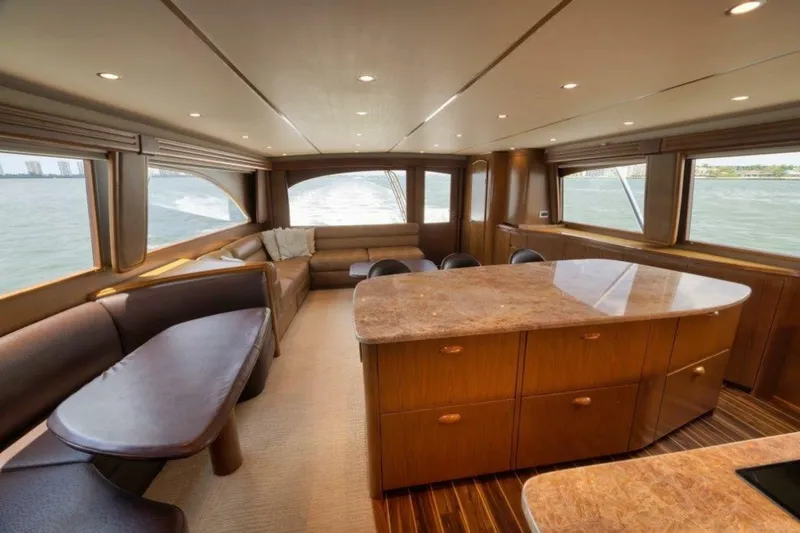Slide: The Image of Viking 70 - Cutter Bill - Galley and Dinette 2011 Viking 70 Convertible - Cutter Bill - 7681713