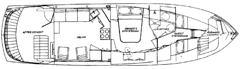 Slide: The Image of Midnight Lace 44 Flybridge Rumrunner 1987 - 6396823