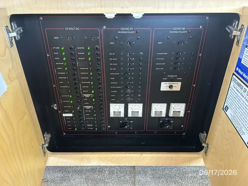 Slide: The Image of 43' Carver electrical panel - 6422886