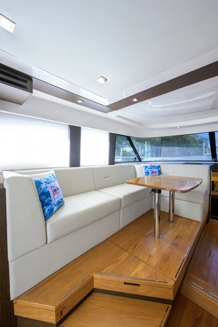 Slide: The Image of Tiara 44 Daybreak - Interior Dinette 2017 Tiara 44 Flybridge Daybreak - 7656205