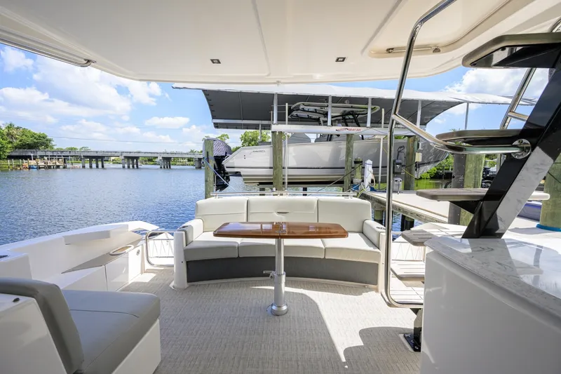 Slide: The Image of Tiara 44 Daybreak - Exterior Aft Deck 2017 Tiara 44 Flybridge Daybreak - 7656196