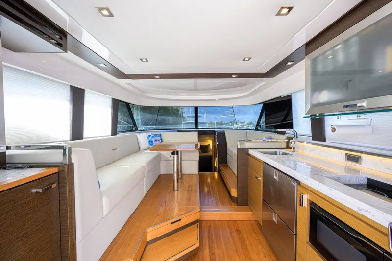 Slide: The Image of Tiara 44 Daybreak - Interior Dinette 2017 Tiara 44 Flybridge Daybreak - 7656204