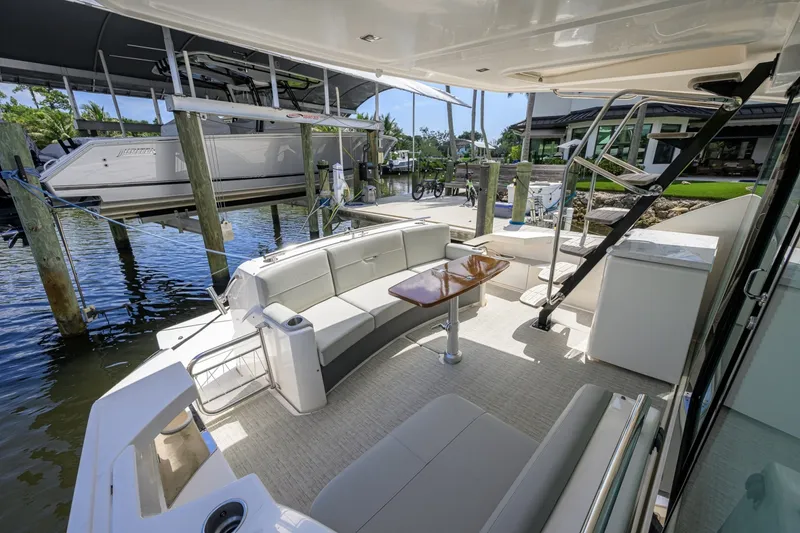Slide: The Image of Tiara 44 Daybreak - Exterior Aft Deck 2017 Tiara 44 Flybridge Daybreak - 7656195
