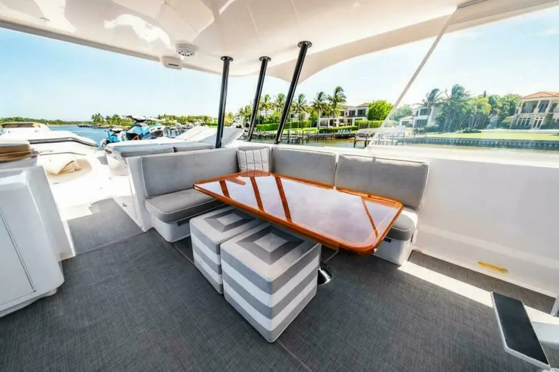 Slide: The Image of Flybridge Seating to Port - 6484500